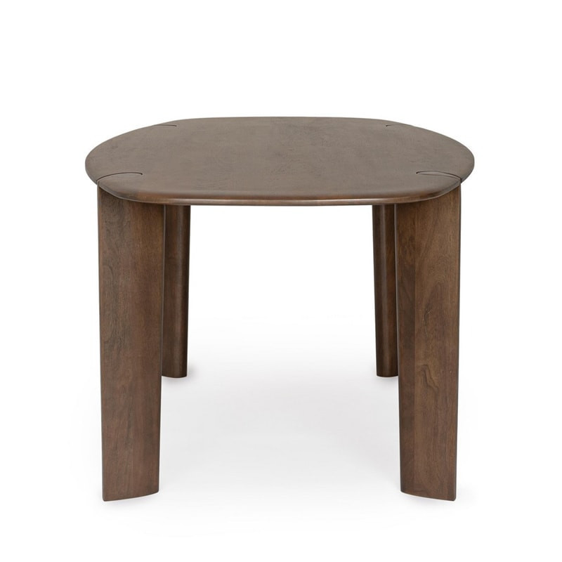 Table de repas ovale en bois de manguier massif - Stellan 