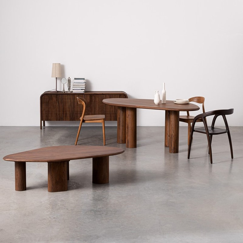 Table basse organique en bois de manguier - Sanoa 