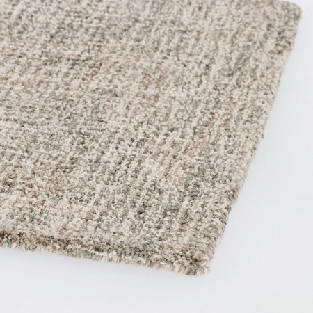 Tapis en tissu gris-marron 160 x 230 cm - Hansel 