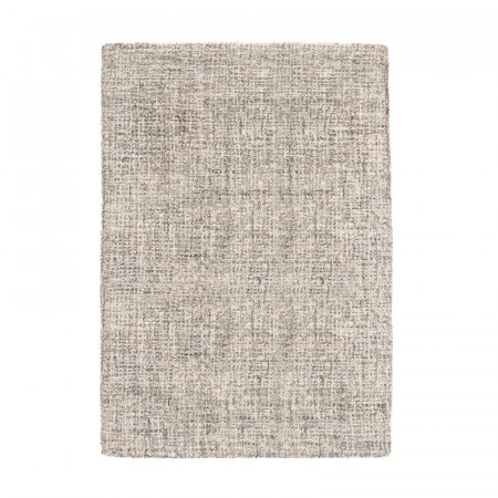 Tapis en tissu gris-marron 160 x 230 cm - Hansel 
