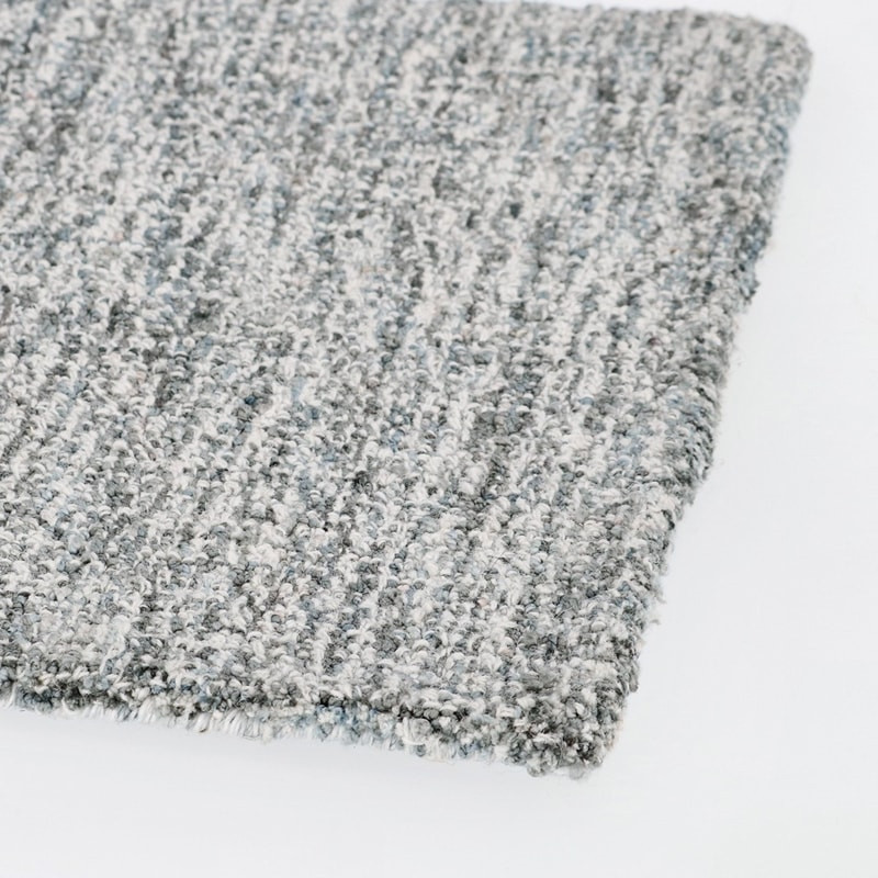 Tapis en tissu gris-bleu 160 x 230 cm - Hansel 