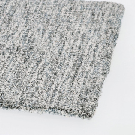 Tapis en tissu gris-bleu 160 x 230 cm - Hansel 