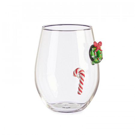 Verre à boire avec décorations de Noël - Glamoura 