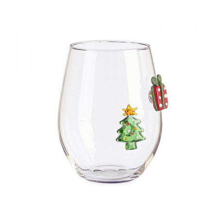 Verre à boire avec sapin de Noël - Glamoura 