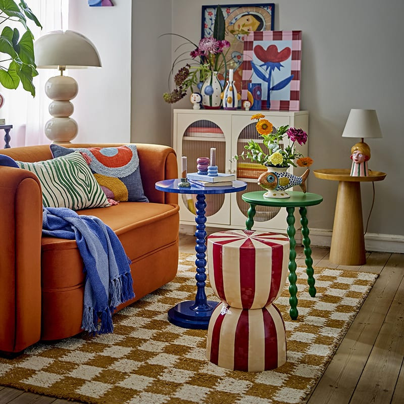 Table d’appoint vintage vert | Salino 