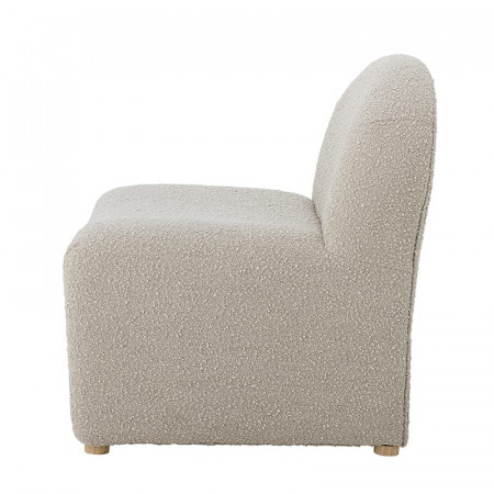 Fauteuil lounge en tissu bouclé | Neel 