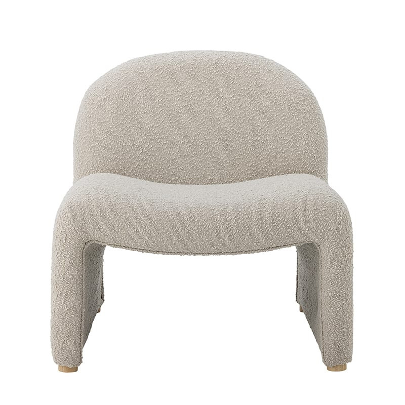 Fauteuil lounge en tissu bouclé | Neel 