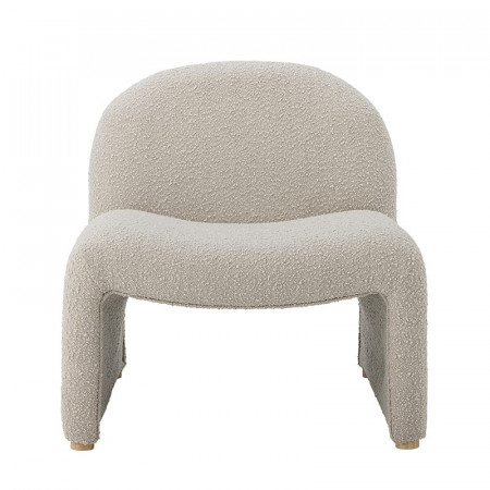 Fauteuil lounge en tissu bouclé | Neel 