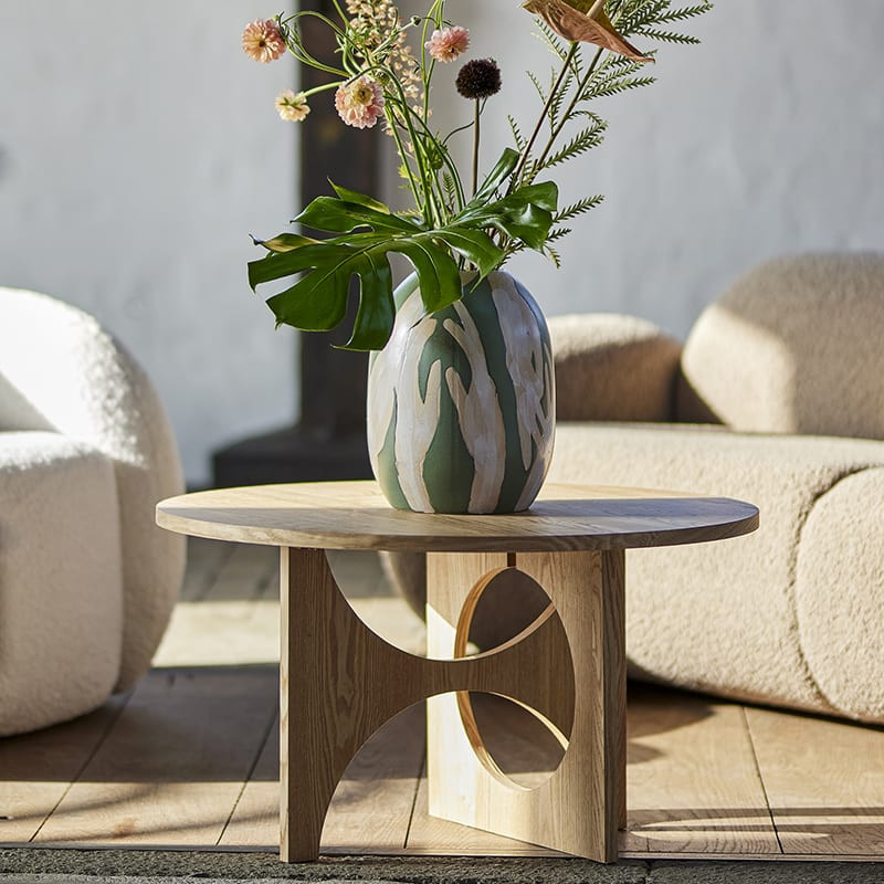 Table basse ronde pied design | Alden 