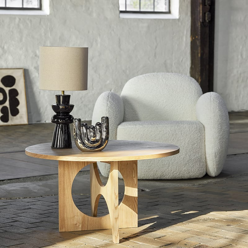 Table basse ronde pied design | Alden 