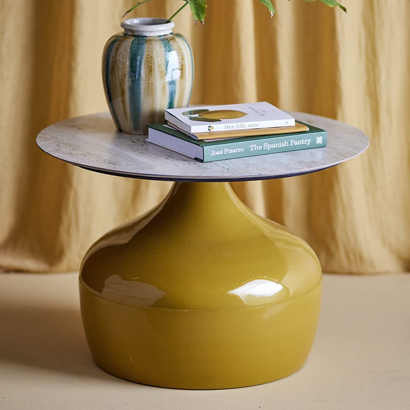 Table basse design jaune | Lecco 