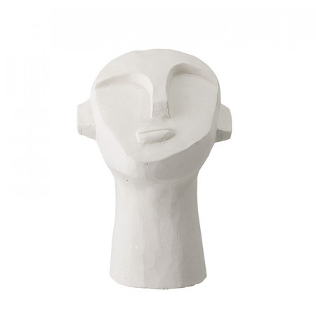 Sculpture blanche visage abstrait Bloomingville - Arty