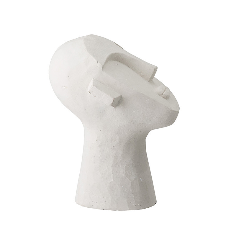 Sculpture visage abstrait blanc Bloomingville - Arty 