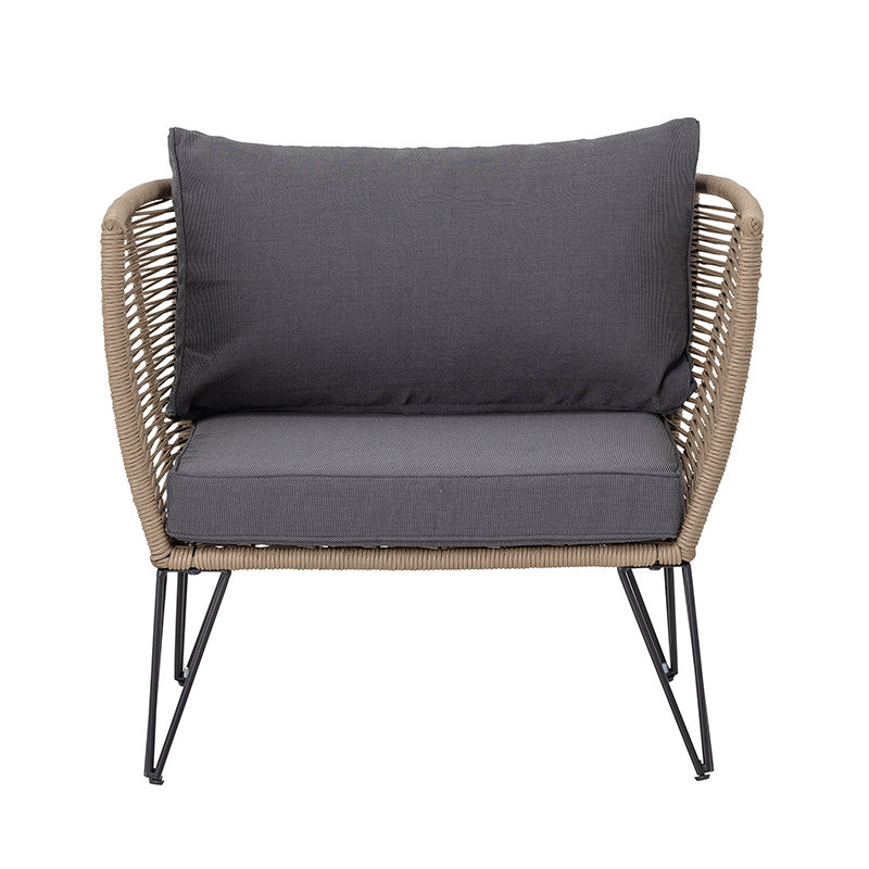 Fauteuil de jardin gris design confortable Bloomingville - Forest