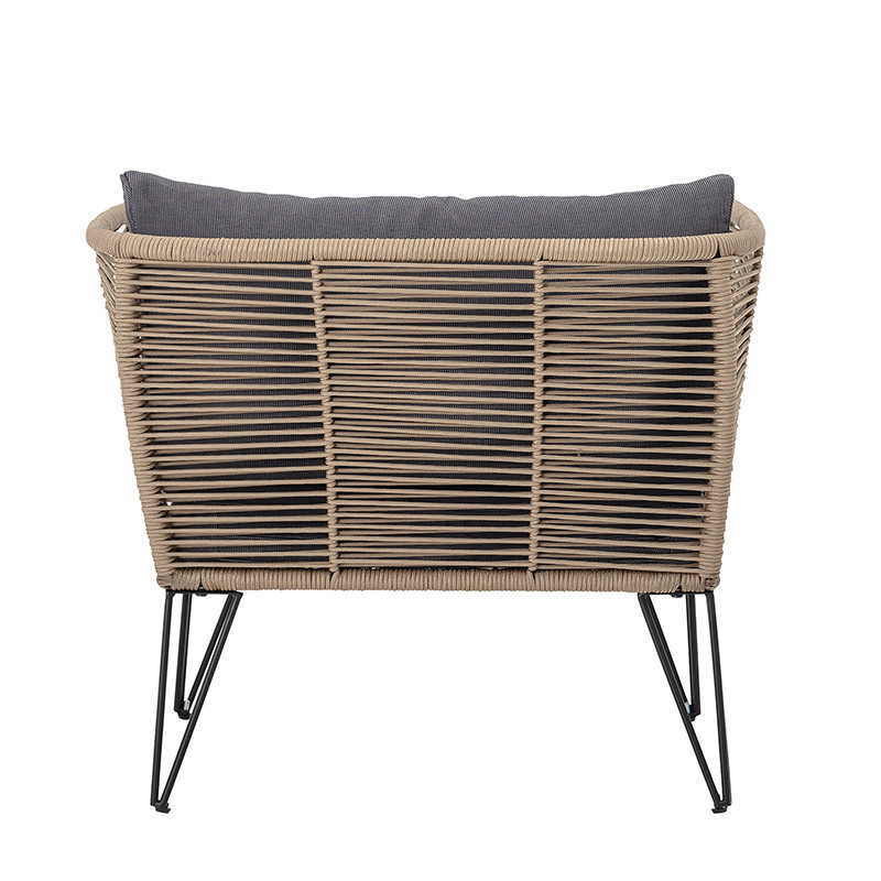 Fauteuil de jardin gris design confortable Bloomingville - Forest 