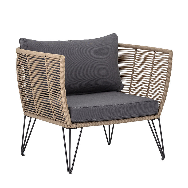 Fauteuil de jardin gris design confortable sur CDC Design