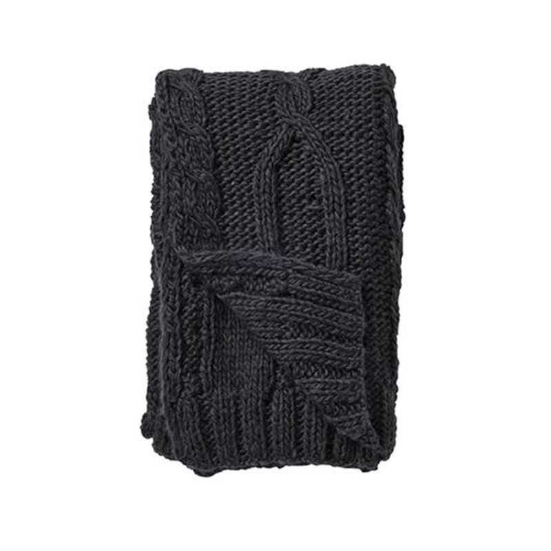 Plaid tricot bleu foncé Bloomingville