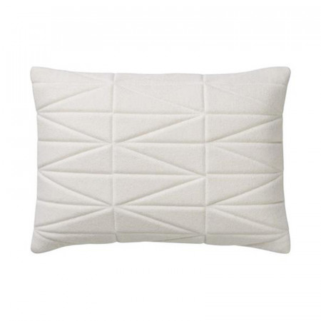 Coussin matelassé blanc design Bloomingville 60x40 - Cotton