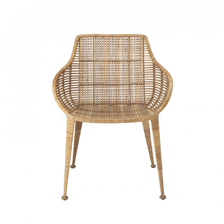 Fauteuil rotin design avec accoudoirs Bloomingville - Rossi 