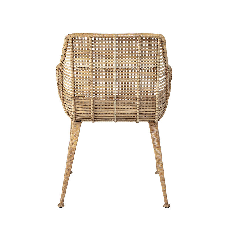 Fauteuil rotin design avec accoudoirs Bloomingville - Rossi 