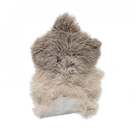 Tapis fourrure taupe Bloomingville 90x50 - Lamby 