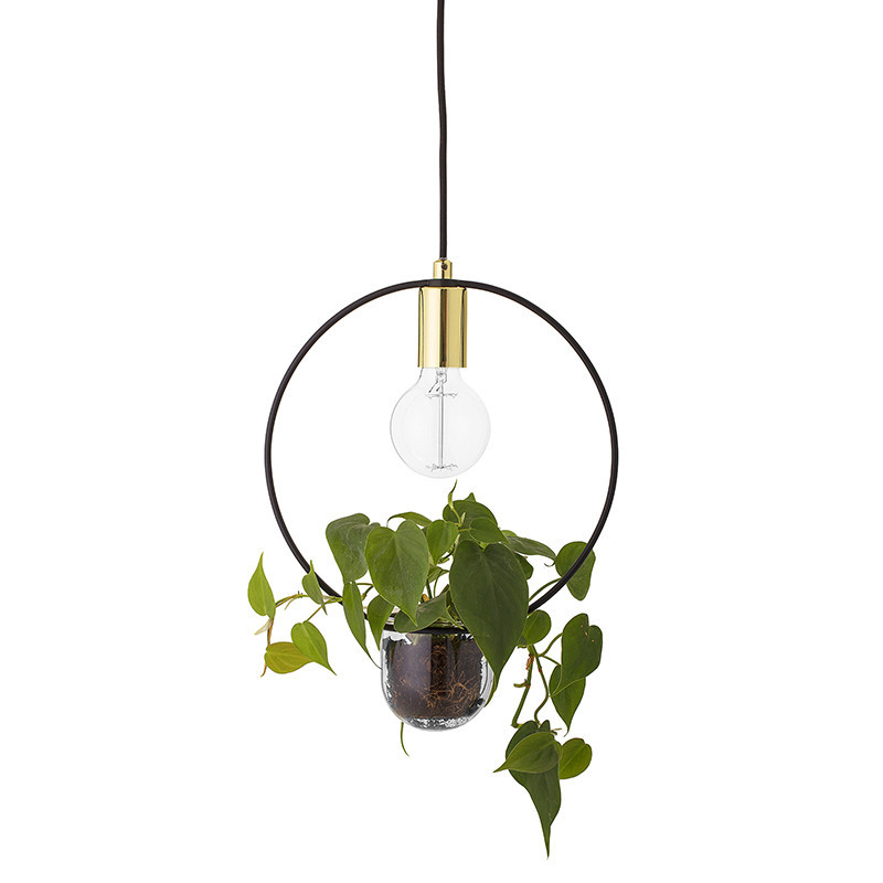 Lampe suspendue avec plante design Bloomingville