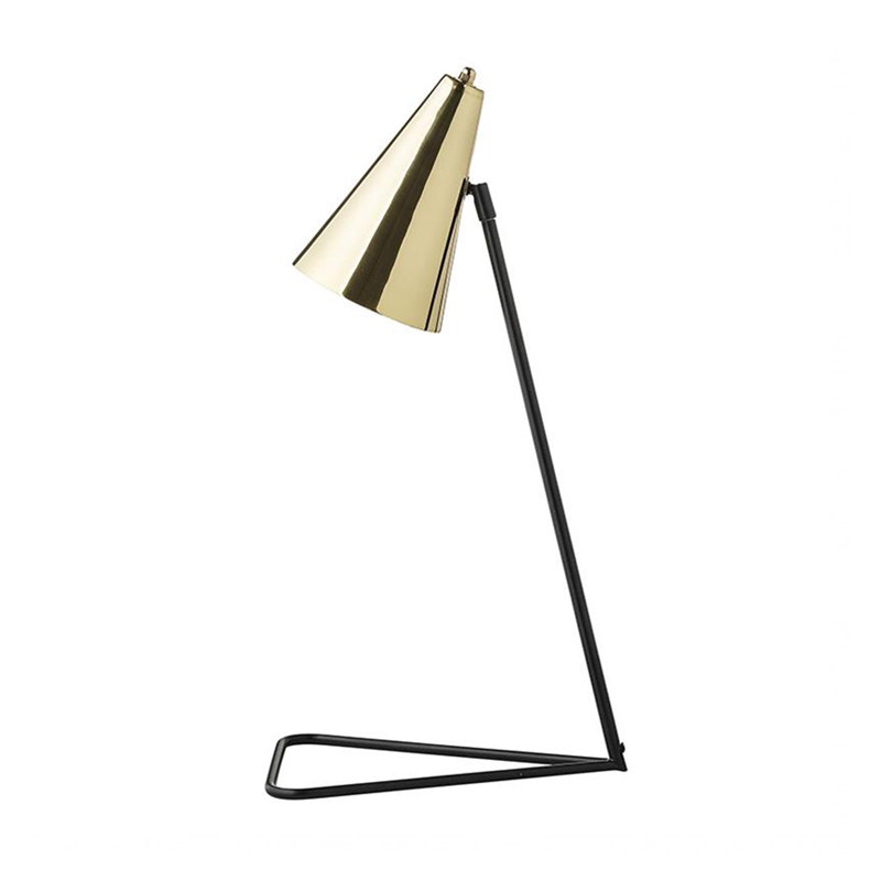 Grande lampe design dorée Bloomingville