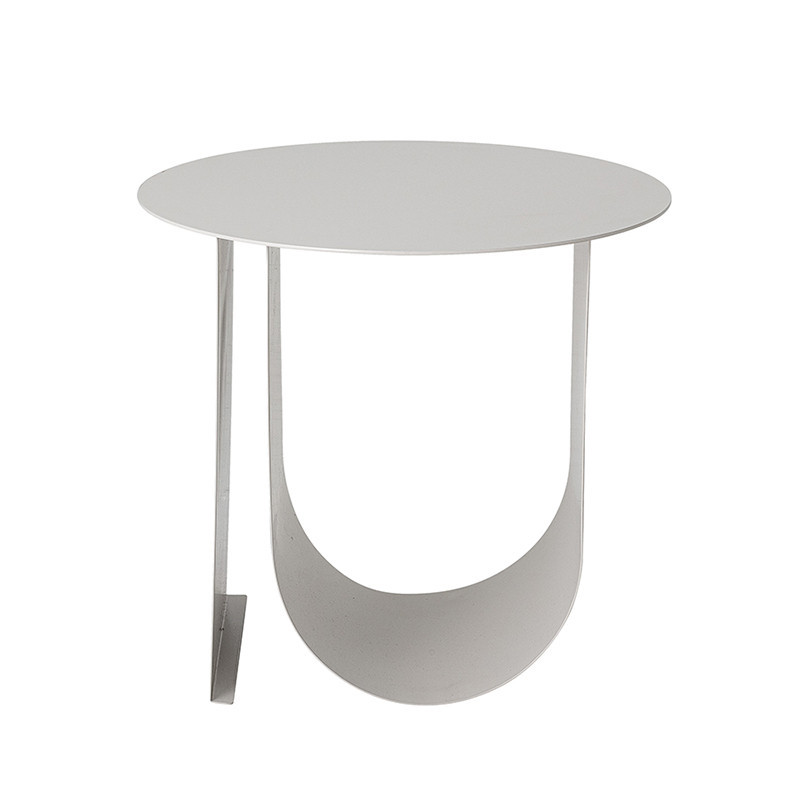 Table d'appoint blanche contemporaine Bloomingville - Chey 