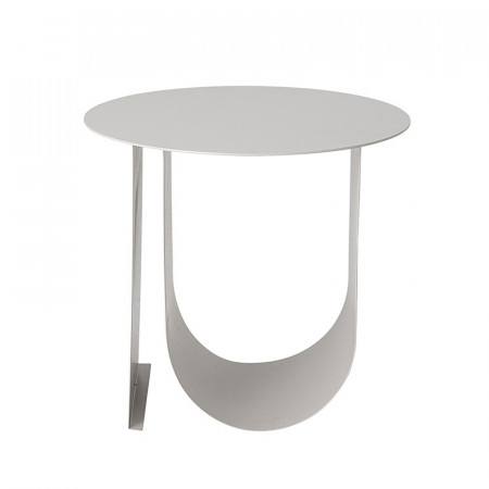 Table d'appoint blanche contemporaine Bloomingville - Chey 