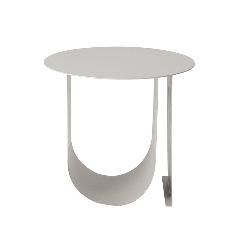 Table d'appoint blanche contemporaine Bloomingville - Chey 