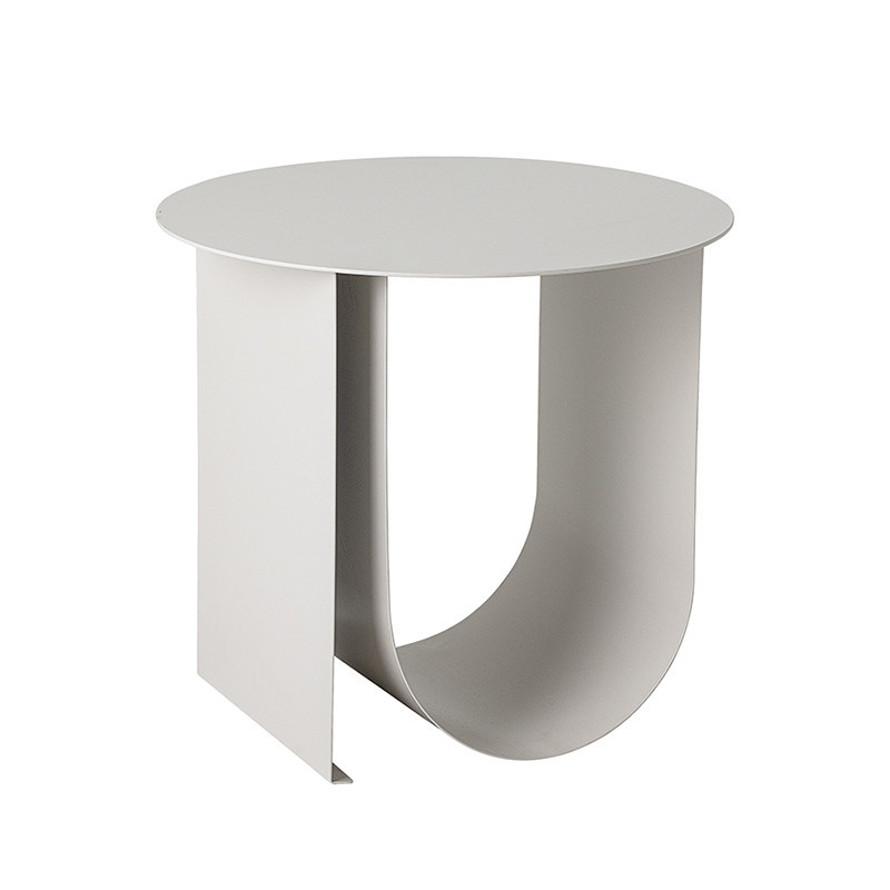 Table d'appoint blanche contemporaine Bloomingville - Chey 