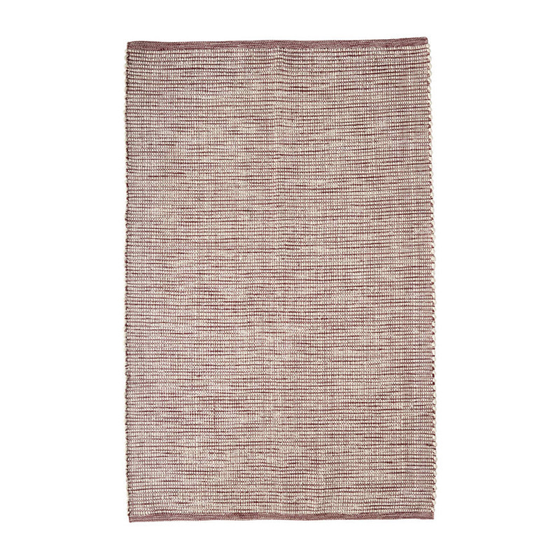 Tapis blanc et rouge bordeaux 180x120 Hubsch - Tyson