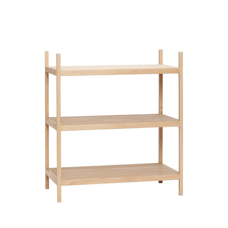 Petit meuble étagère en bois 3 étagères - Sine 