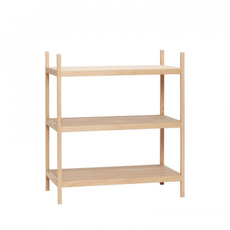 Petit meuble étagère en bois 3 étagères - Sine 