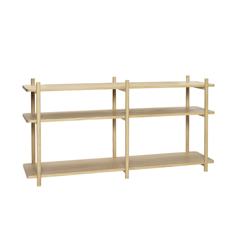 Grande console meuble en bois avec étagères - Sine 