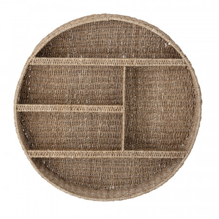Etagère murale en rotin ronde Bloomingville - Mayo