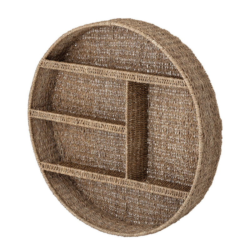 Etagère murale ronde en rotin Bloomingville - Mayo