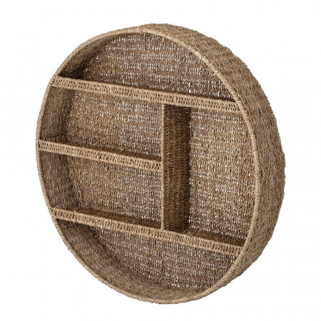 Etagère murale ronde en rotin Bloomingville - Mayo