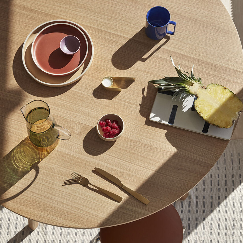 Table ronde en bois scandinave Hubsch - Sine