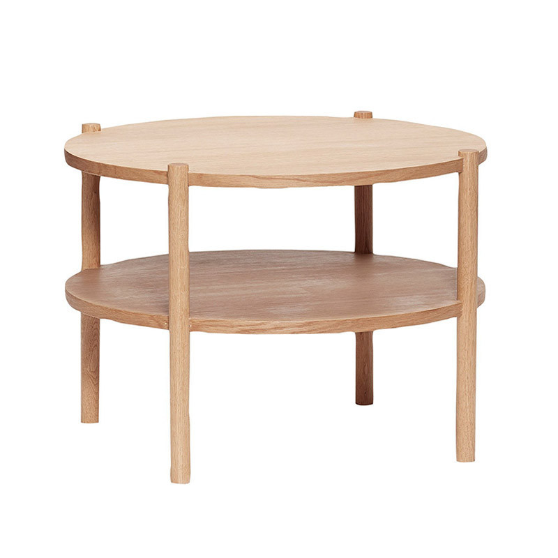 Table basse ronde bois naturel Hubsch - Sine 