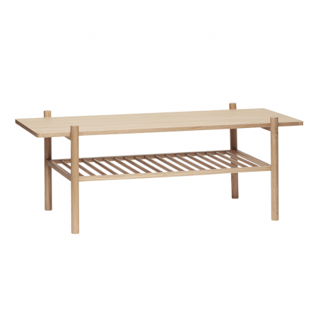 Table basse scandinave rectangulaire en bois naturel - Sine