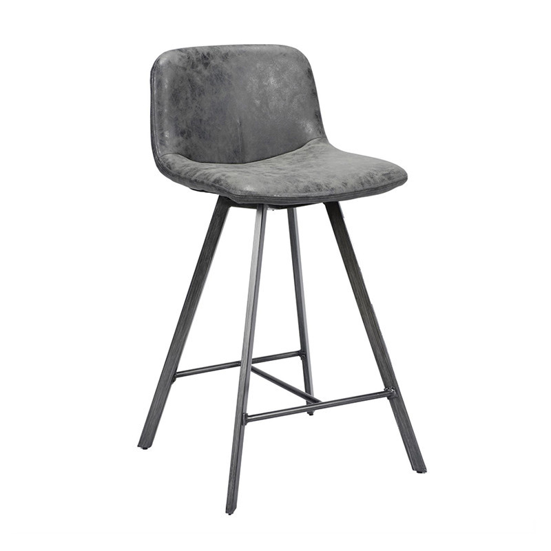 Tabouret de bar gris industriel vintage - Open