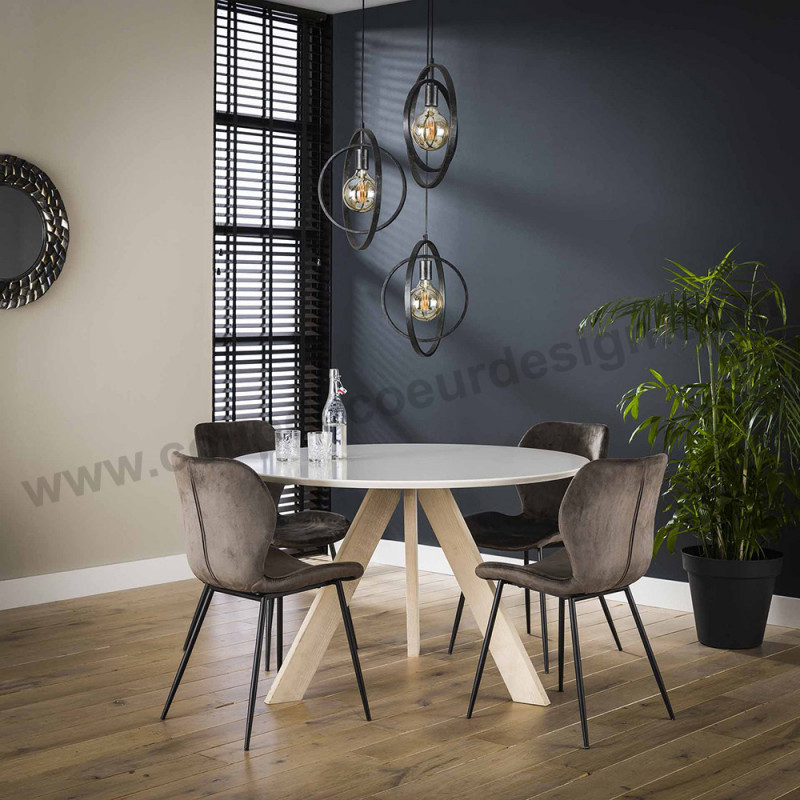 Table ronde blanche scandinave - Tree 