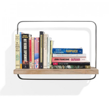 Etagère murale métal et bois industriel - Rosetta 