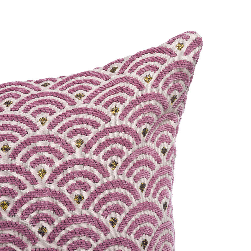 Coussin Art Deco Rose Sur Cdc Design