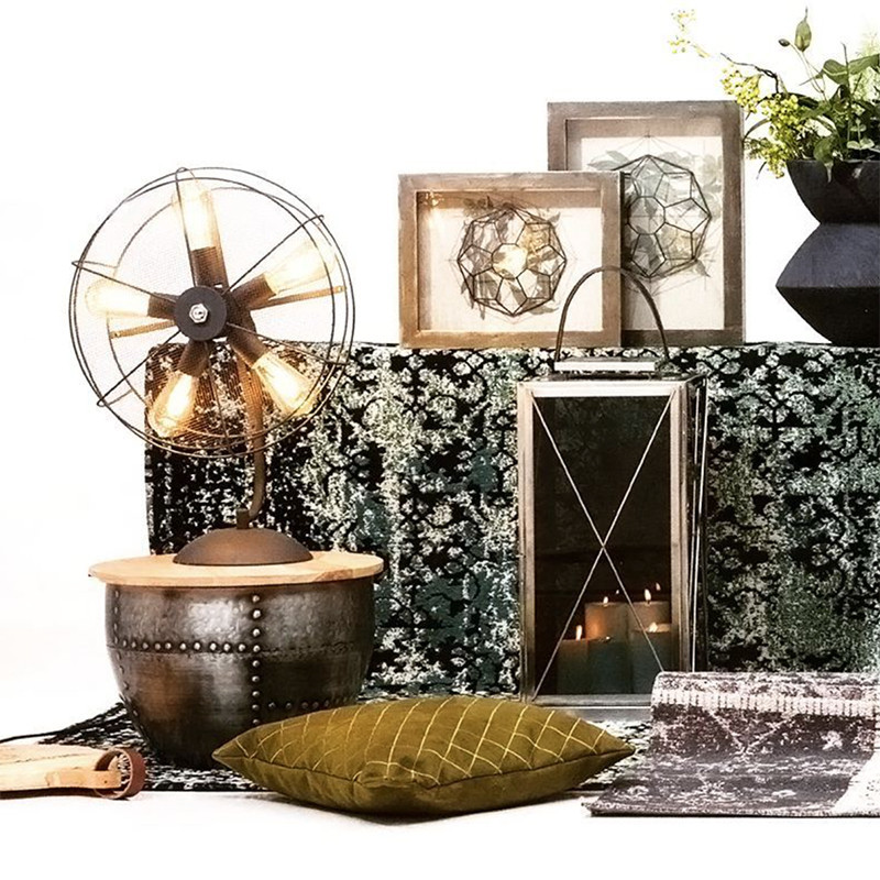 Lampe style industriel ventilateur - Fan 