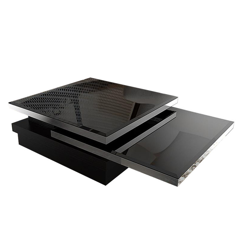 Table basse noire modulable design - Somb 