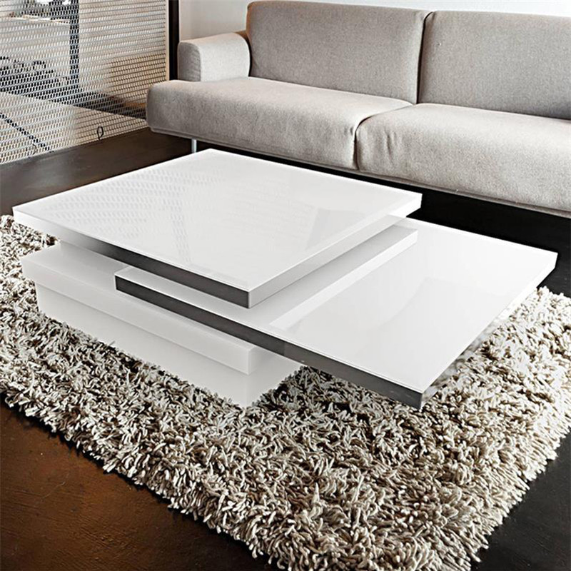 Table basse blanche modulable design - Somb 