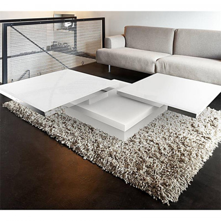 Table basse blanche modulable design - Somb 