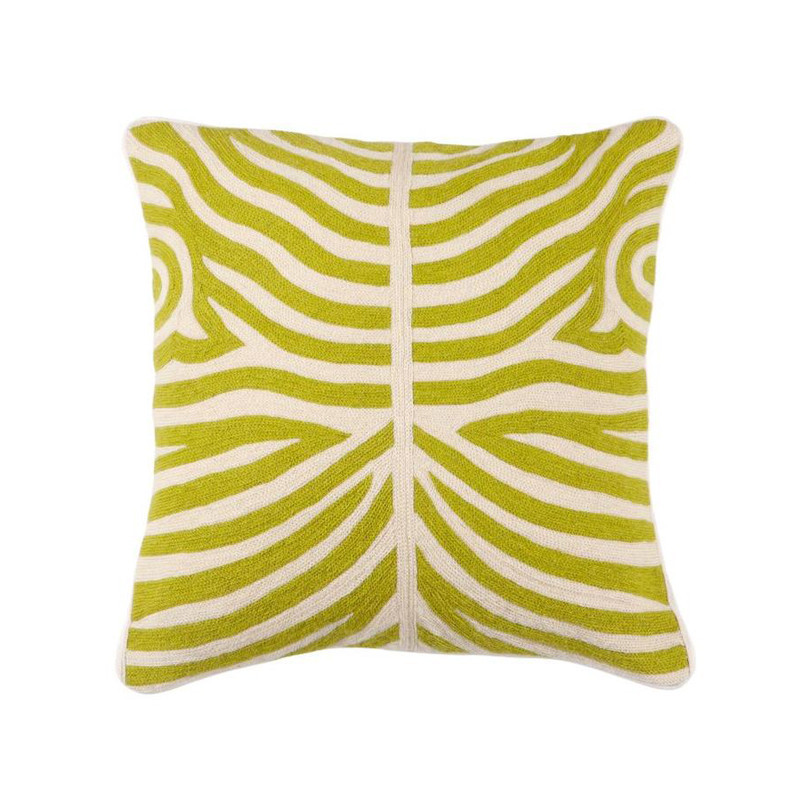 Coussin jaune motif zébre - Zeb 